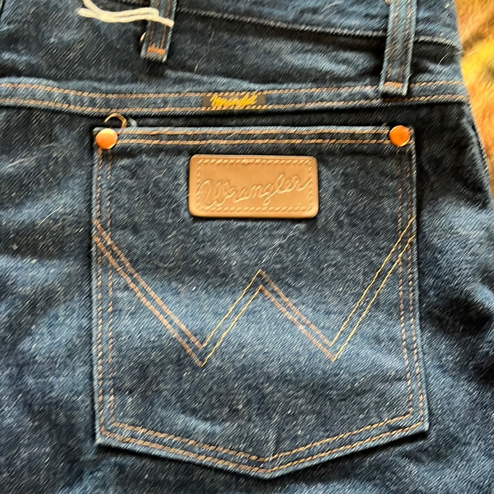 Crease starched 38x30 Wranglers